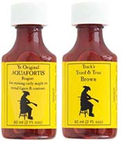 Track's Own Aquafortis and Barrel Browning Solutions, 1 bottle each Track's Own Aquafortis and Barrel Browning Solutions, 1 bottle each